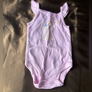 6 months girls purple elephant onesie